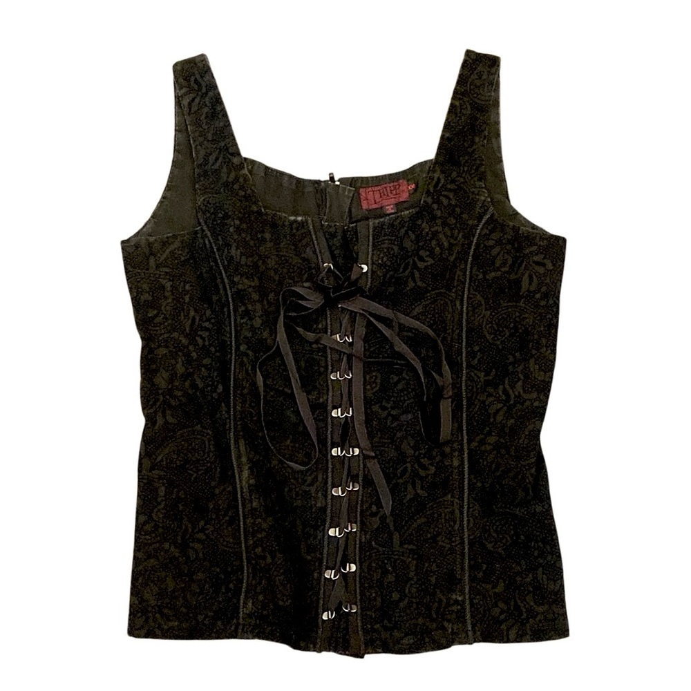 Vintage Tripp NYC Size Xxl Black Corset Top. Steam punk. ComicCon. Burlesque